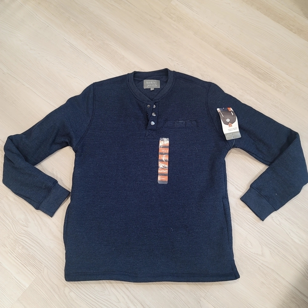 NEW BERKLEY JENSEN Mens Sherpa Bonded Thermal Henley size small